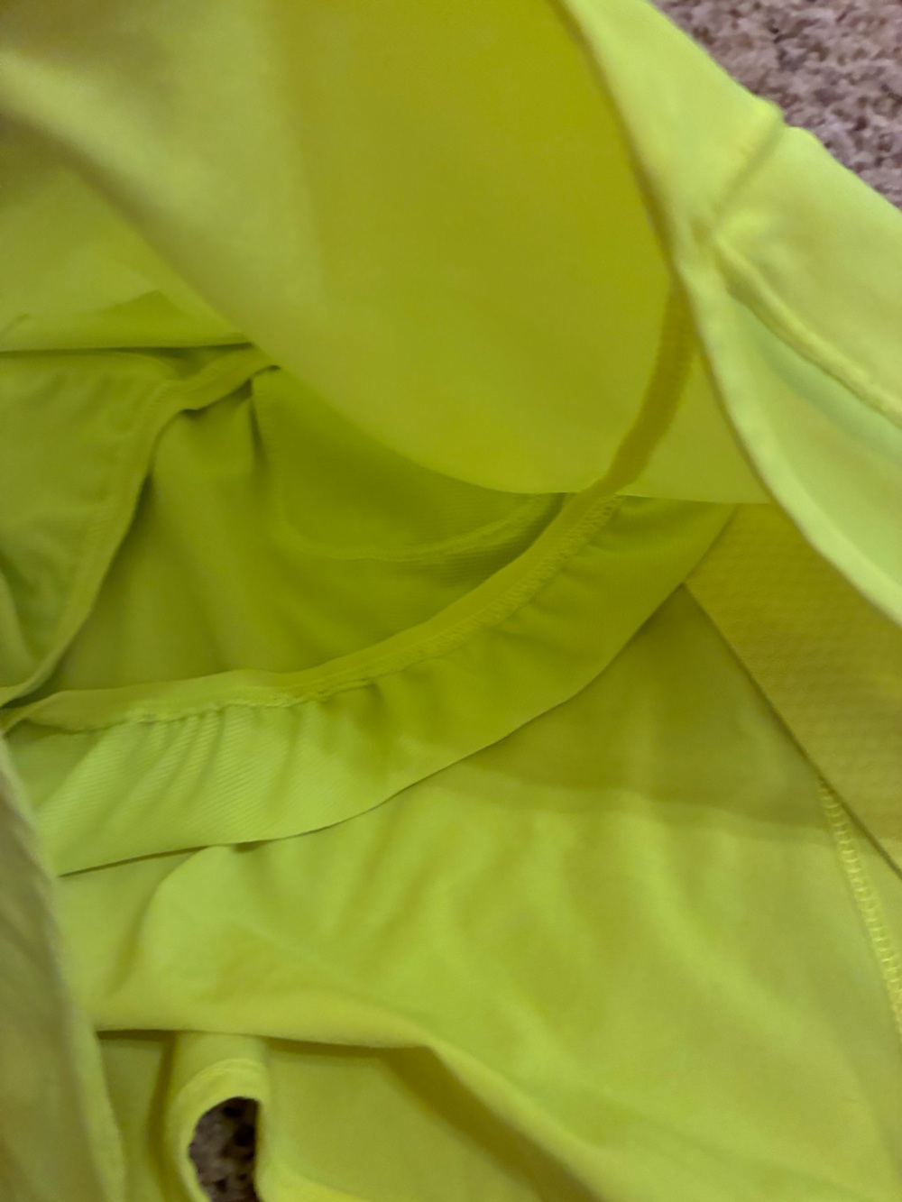 lululemon Hotty Hot Low-Rise 4” Lined Shorts Neon Yellow Size 14 Tall - Picture 5 of 7
